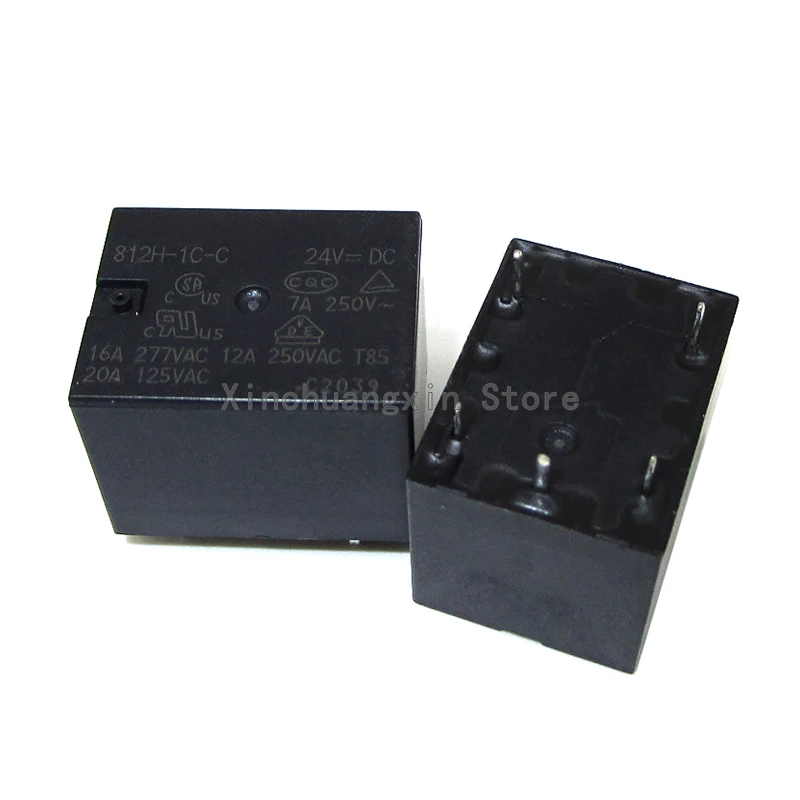 812H-1C-C 812H-1A-C 812H-1C-C -5VDC 12VDC 812H-1C-C-24VDC 5PIN 4PIN 16A power relay