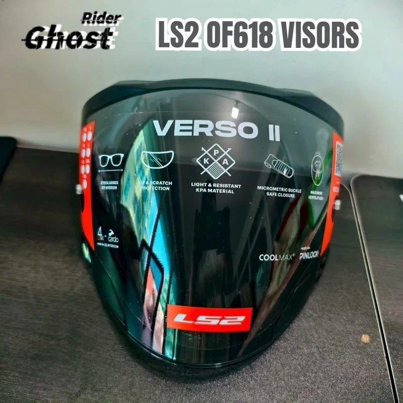 

Original LS2 Motorcycle Half Helmet OF618 Original Lens Black Lens Color Visors LS2 AIRFLOW II Helmet Accessories