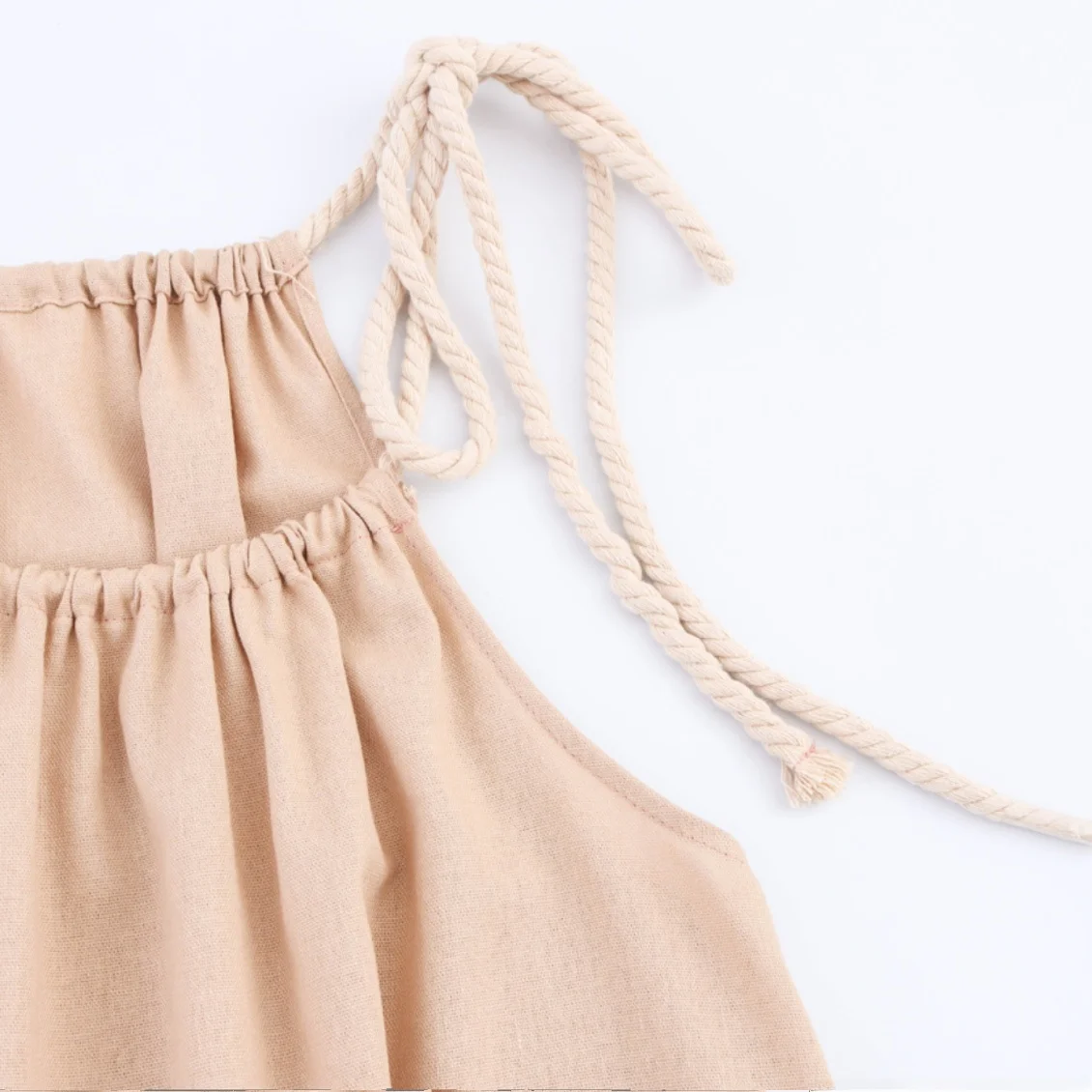 فستان شاطئ فضفاض للنساء من JNLEAOG بلون واحد، أسلوب عطلة صيفية، أنيق وعملي، مصنوع من ألياف البوليستر بدون أكمام #5