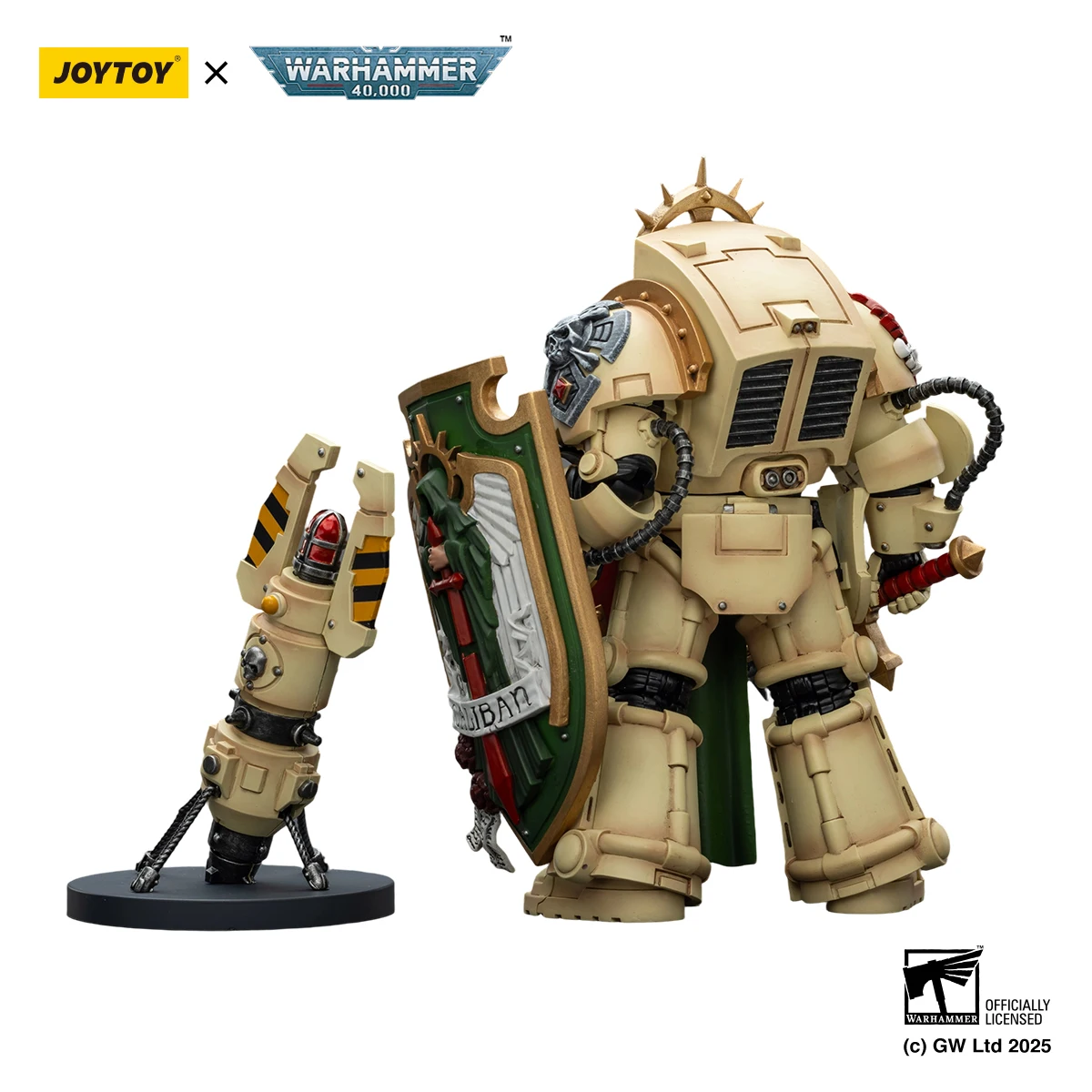 

В наличии: JOYTOY Warhammer 40K Dark Angels Deathwing Knight 1 с мечом Power Sword, щитом Storm Shield и моделью телепортационного устройства Teleport Homer.