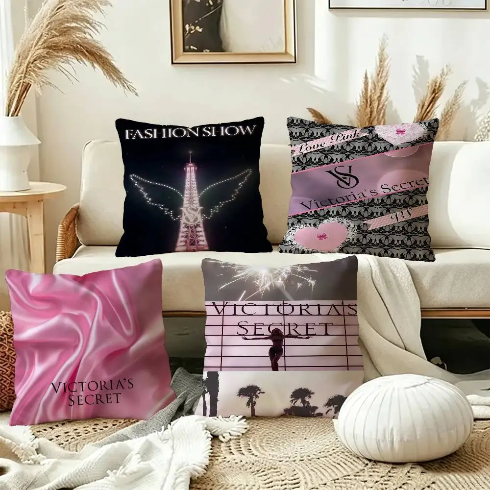 Fashion V-Victorias S-Secret Maple Design Cushion Cover Happy Autumn Harvest Decor Holiday Decorati Pillow Cover