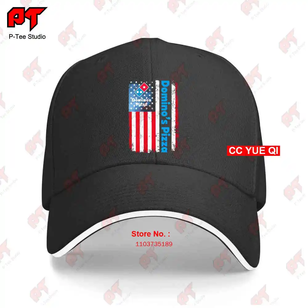 Domino’S Pizza American Flag Baseball Caps Truck Cap BPDT