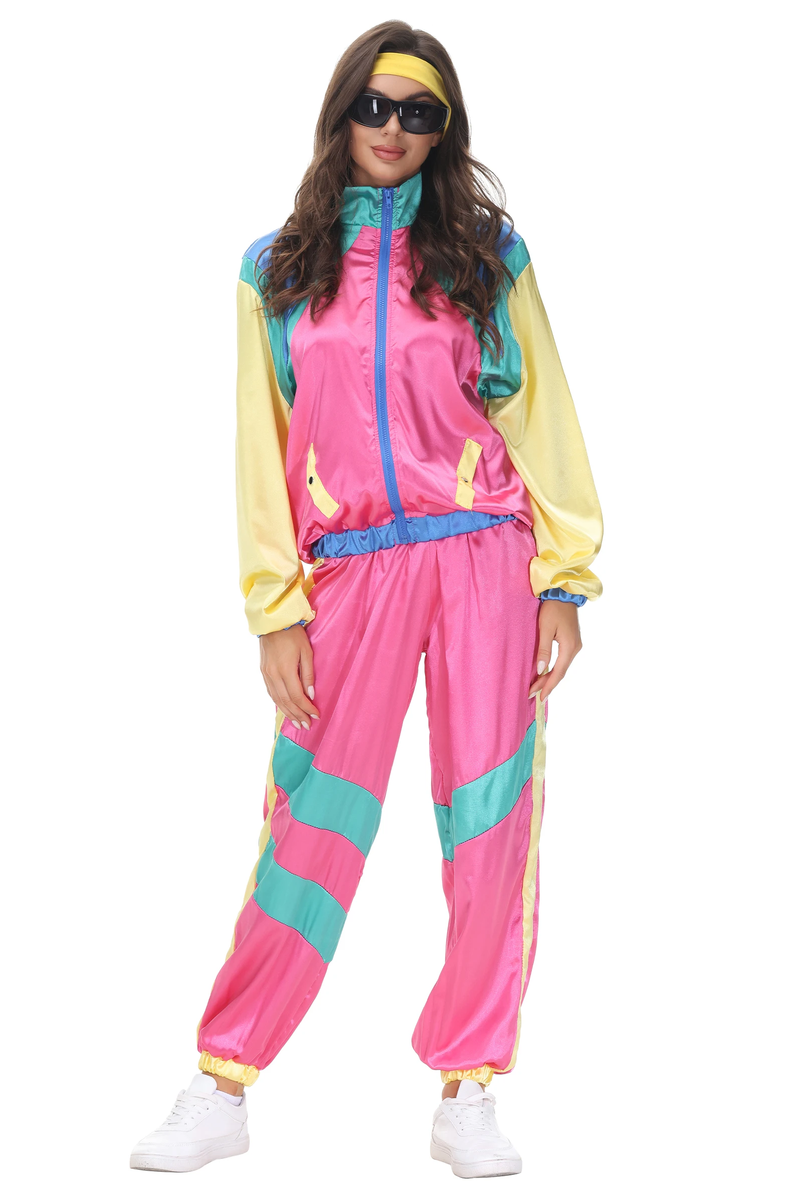 Rock Disco Hippies Cosplay Costume for Adult Women Halloween Carnival Party 70's 80's Hippies Dance Outfits Party Fancy Dress