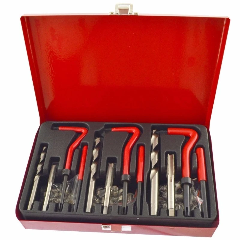 High Quality 88pcs Automotive Thread Tap Repair Tool Kit M6 M8 M10 Auto Repair Tool Set Long Tail Edition