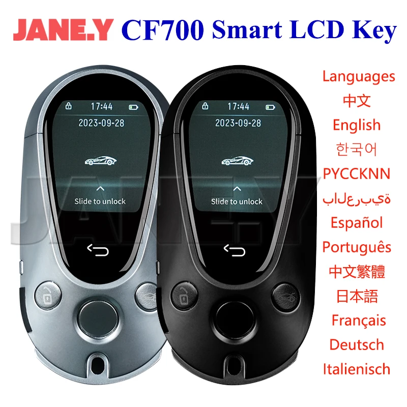 

JANE.Y- CF700 Универсальный модифицированный смарт-ключ с LCD-экраном для BMW, Audi, Hyundai, Toyota, Mercedes-Benz
