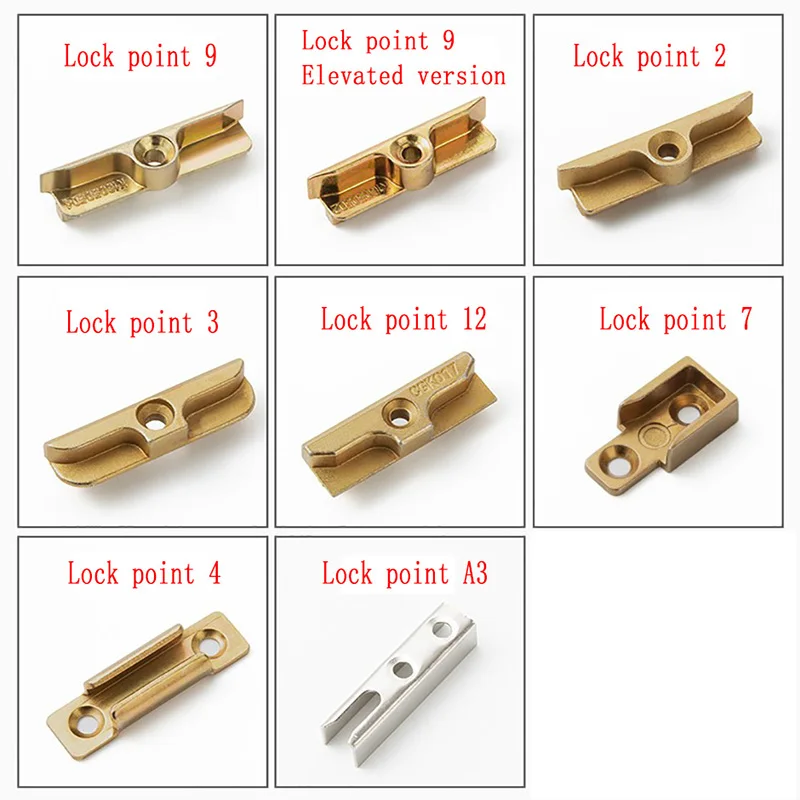 Plastic Steel Window Swing Transmission Buckle Window Lock Matched With Raised Locking Point Door Accessories