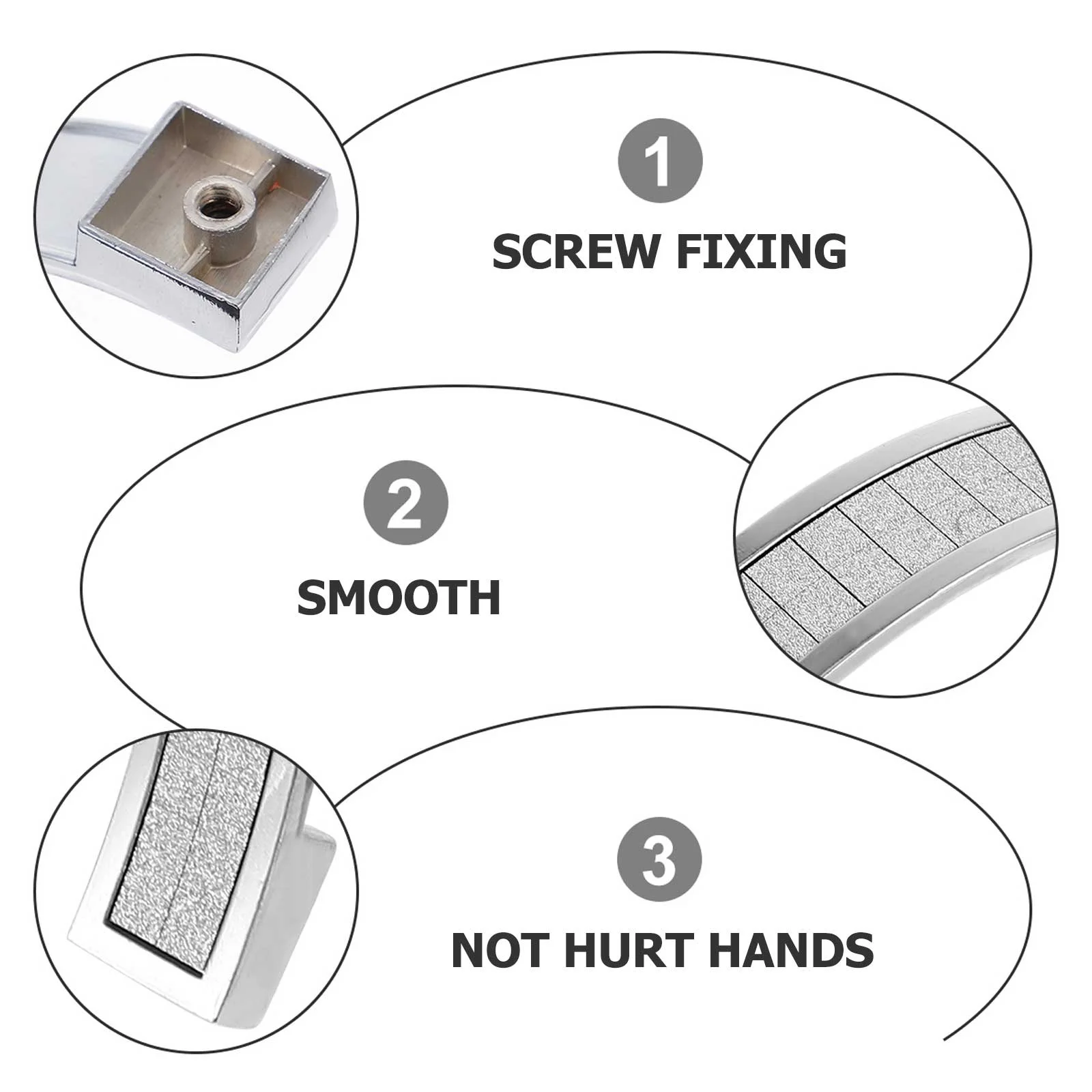 

10pcs 128Mm Drawer Pulls Handle Thickened Alloy Cabinet Knob Smooth No Burrs Rust Resistant Shiny Crystal European Style Modern