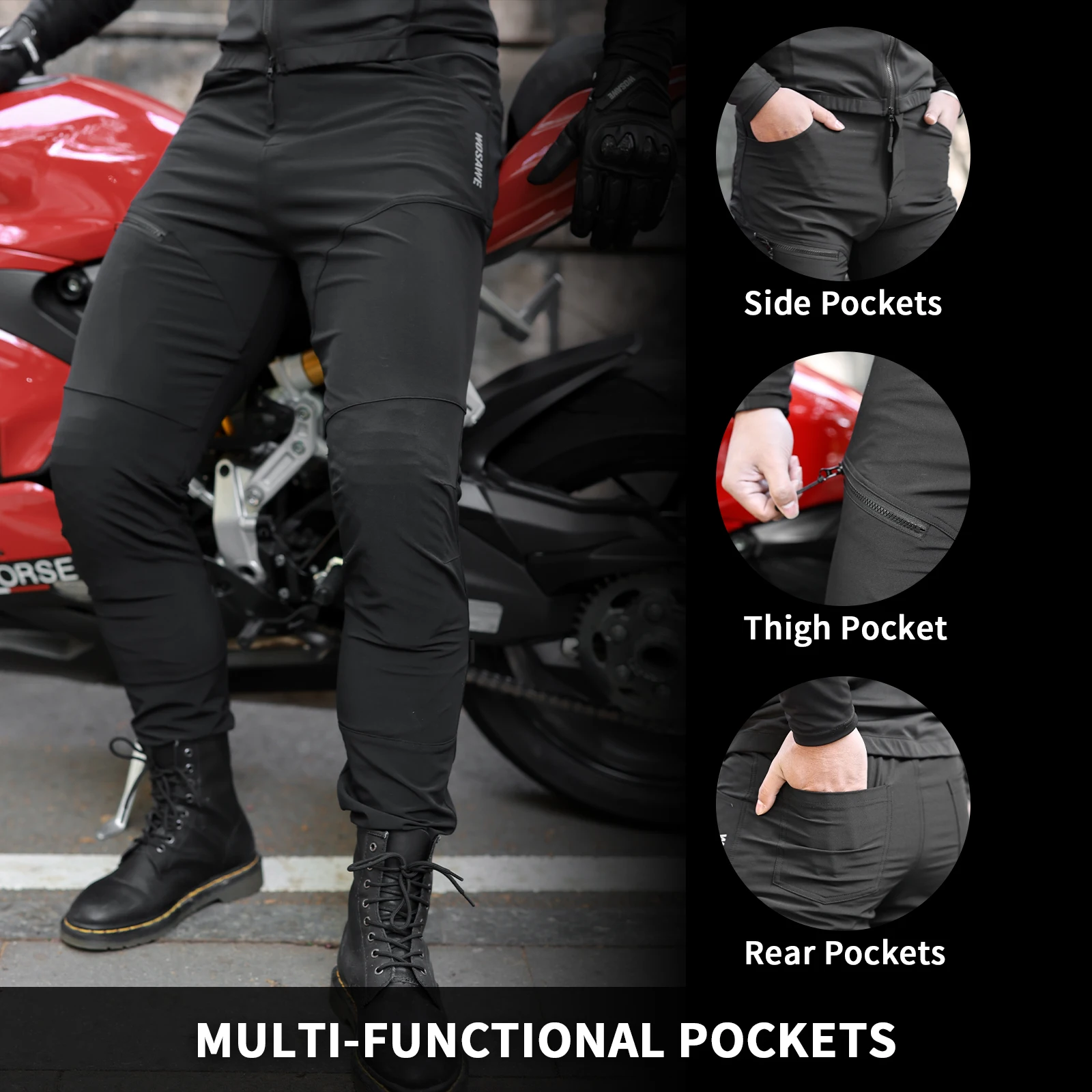 WOSAWE Men's Motorcycle Jacket - Summer Clothing Motorcycle recension och pris