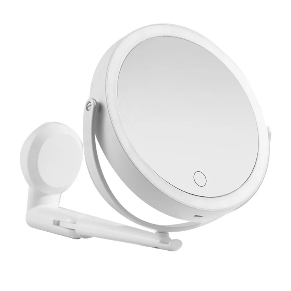 USB Compact LED Vanity Mirror with Touch Screen Dimming Makeup Mirror (Not Rechargeable)