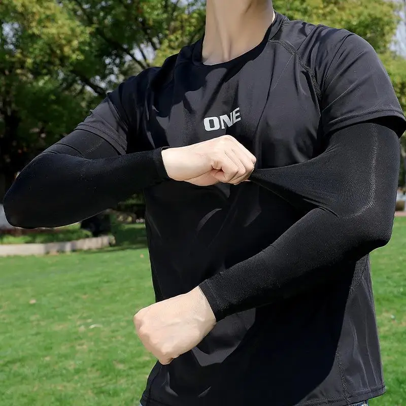 

Oversized Breathable Sun Protection Sleeves Tight UV Protective Cycling Arm Cover Outdoor Sunscreen Sports Driving Bike Sleeves