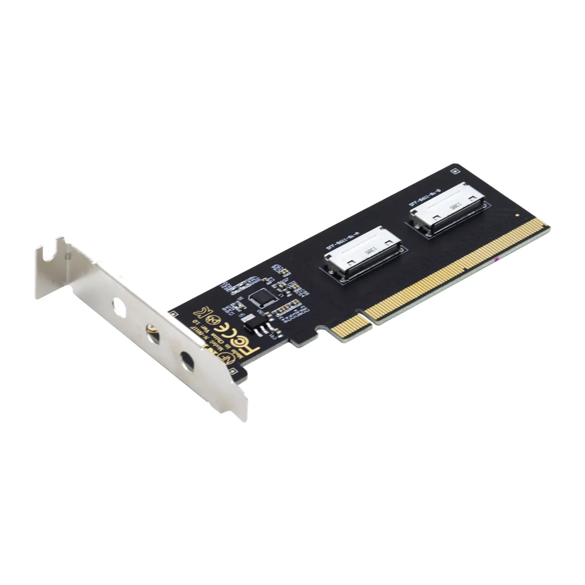 

Chenyang PCIE PCI-Express 16x to Dual Oculink SFF-8612 SFF-8611 8x VROC Adapter for Mainboard SSD Graphics Card