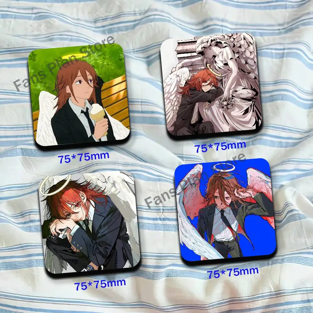 C-Chainsaw Angle Cute Cartoon Anime Refrigerator Magnets Soft Magnetic Heat Transfer Refrigerator Magnets Gift