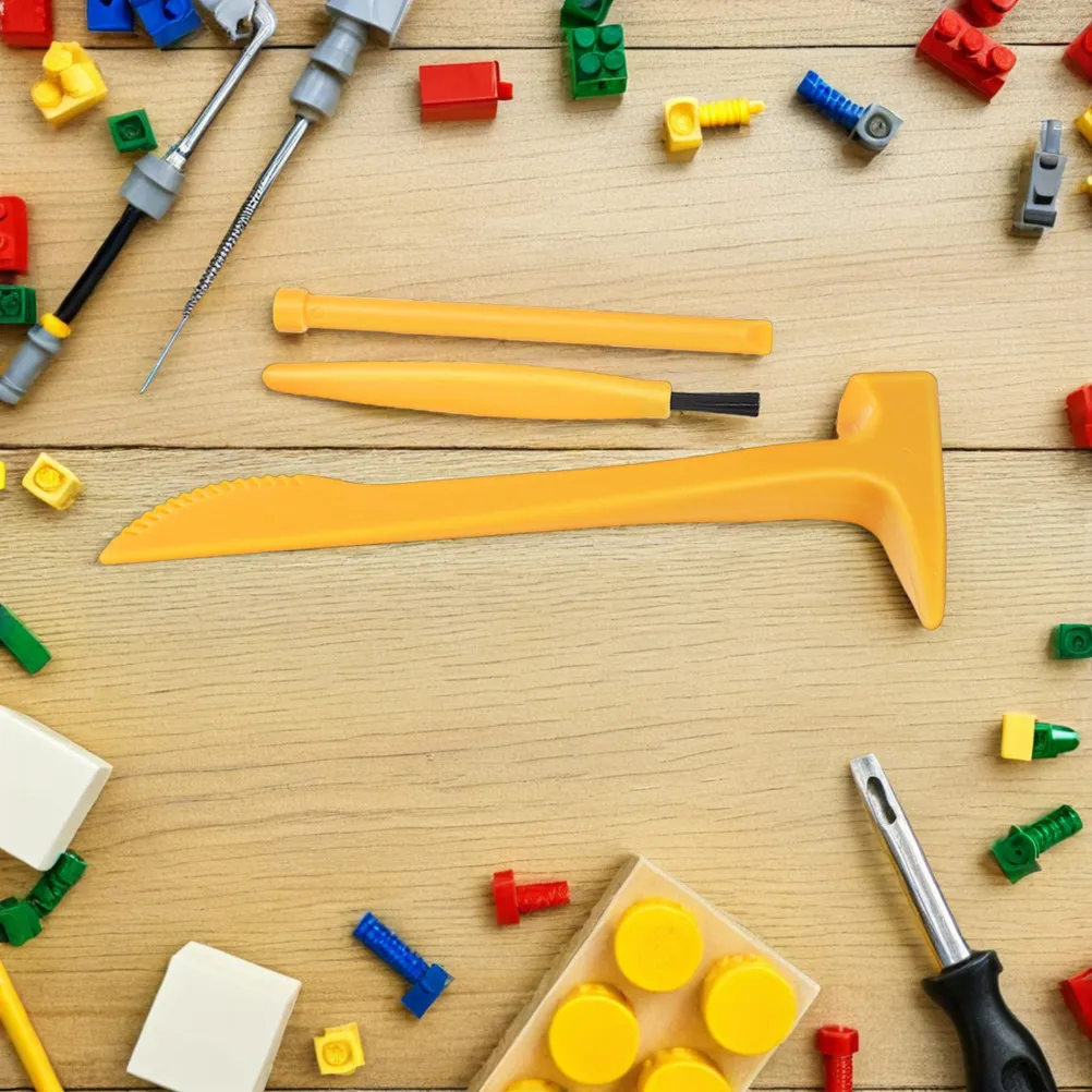 8Sets Kids Archaeology Excavation Tools Small Hammer Chisel Brush Lightweight Dig Kit Enhancing Coordination Stem Science Game