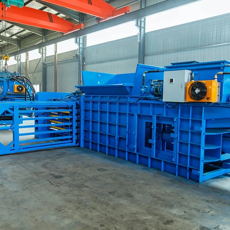 Automatic Horizontal Metal Baler Steel Copper Iron Wire Baling Press Machine Industrial Scrap Recycling Compactor Customized