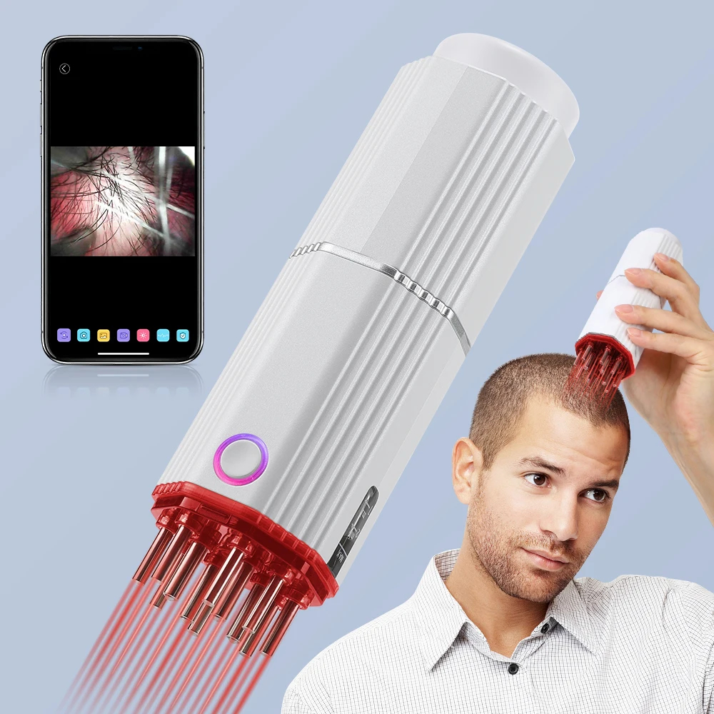 

Electric Visual Scalp Applicator Comb Massager EMS Red Light Treatment Growth Applicator Head Massage Relax Hair Growth