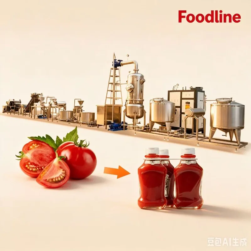 Multifunctional Tomato Sauce Production Line Tomato Paste Fruit Puree Jam Universal Processing Production Line