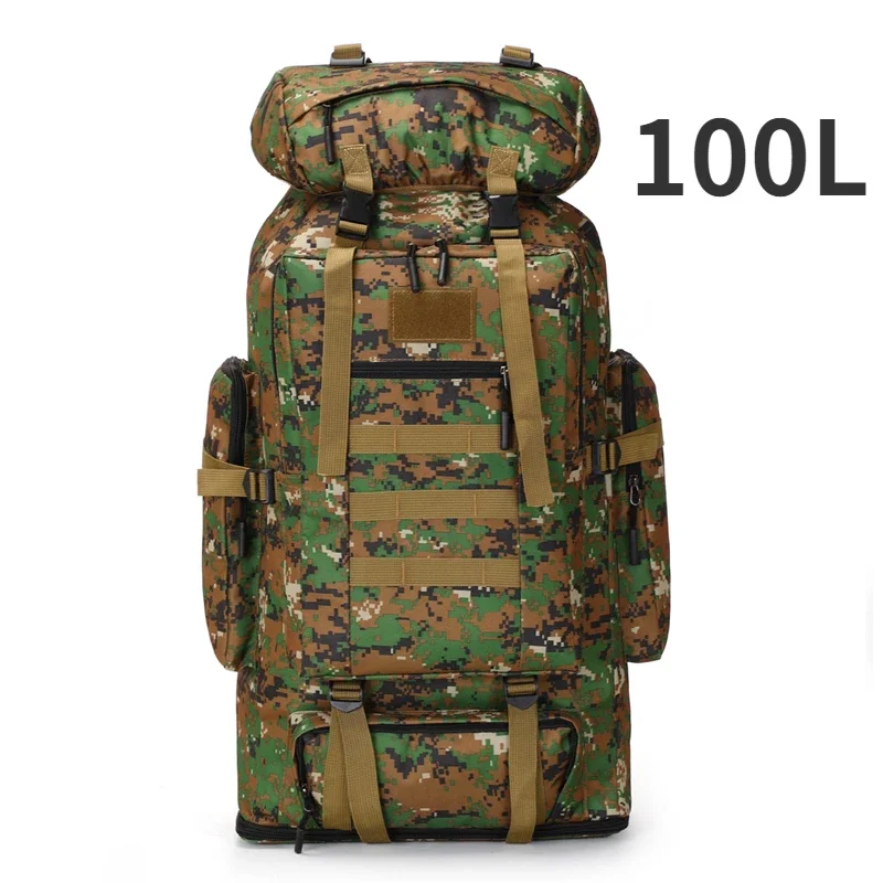 80L/100L Bergbeklimmen Tas Klimtas Tactische Rugzakken Grote Rugzak Buiten Wandelen Camping Reistassen