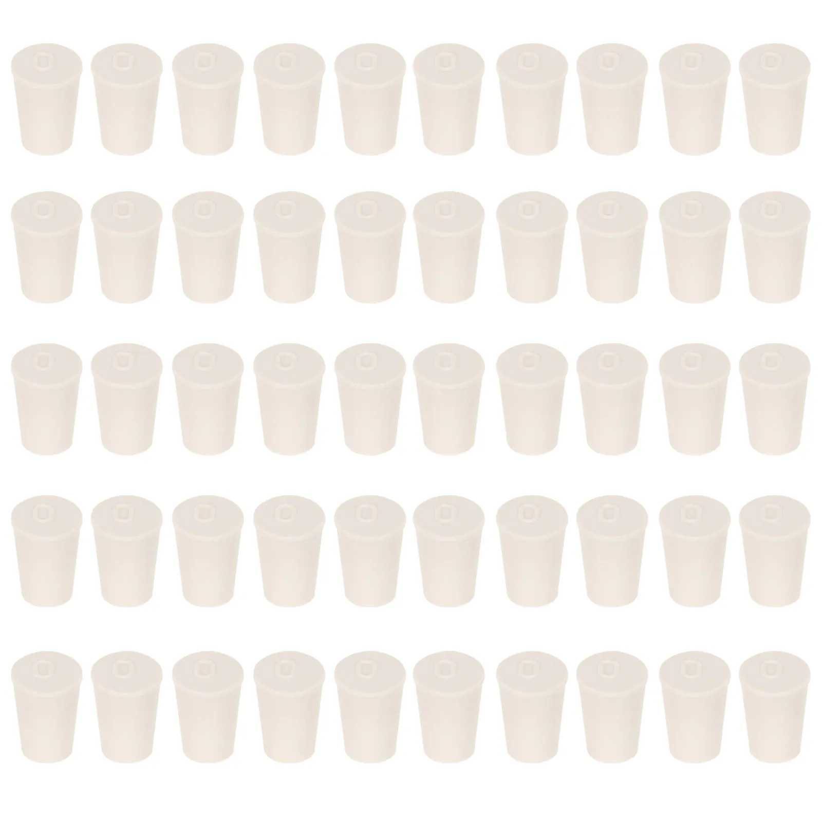 50Pcs Bottle Plug Stopper Rubber Sealing Plugs Great for Glass Mouth Fish Tank Scientific Use Solid Rubber Plug