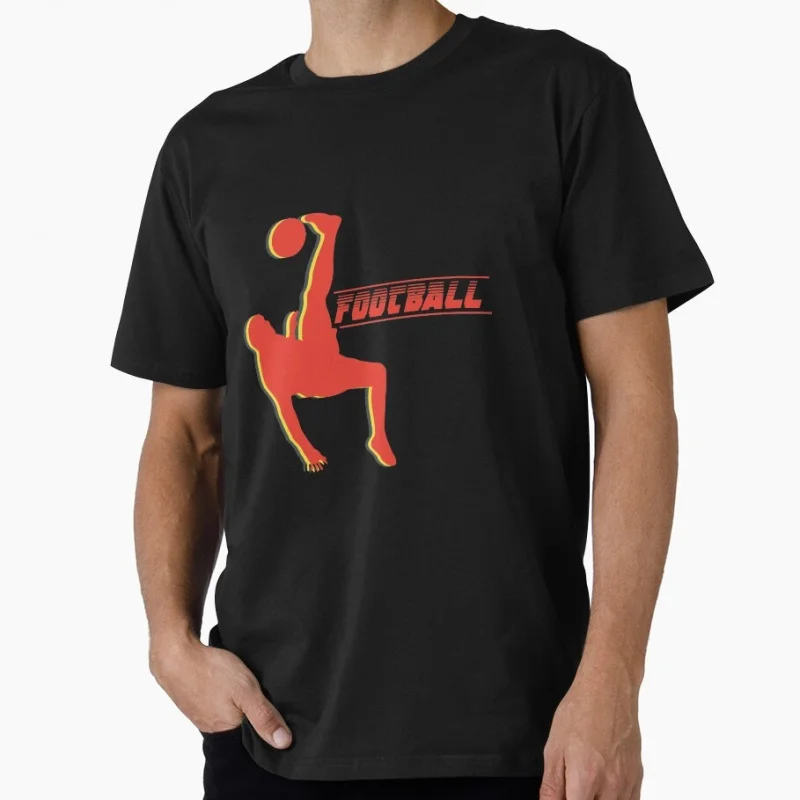 Football flip-flops Funny Gift T shirt for Soccer Sport Short sleeve Graphic clothes US Size Tops