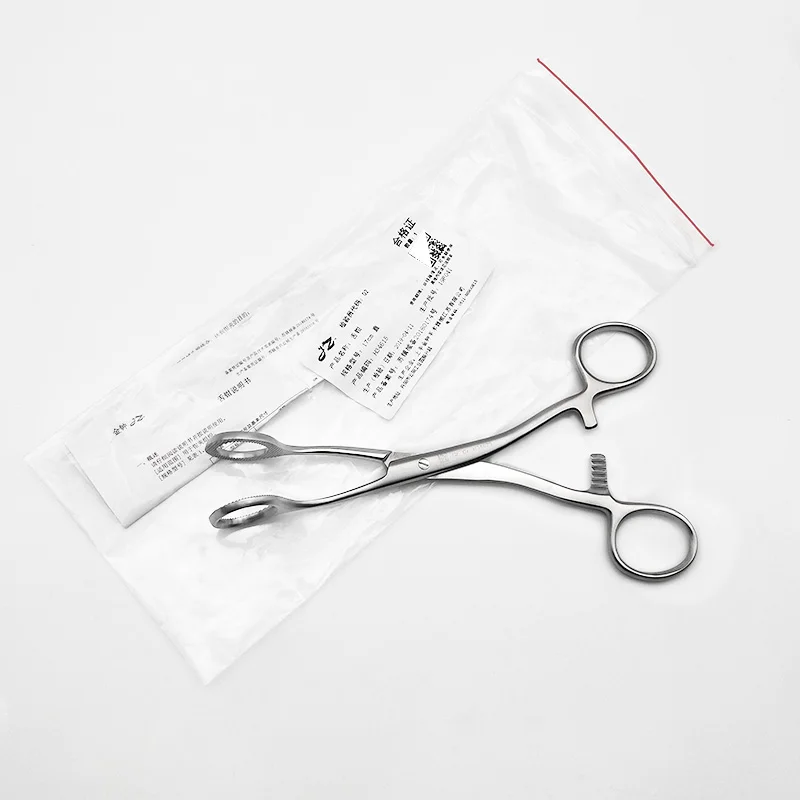 Stainless Steel Tongue Pliers Medical Tongue Pliers Clamps