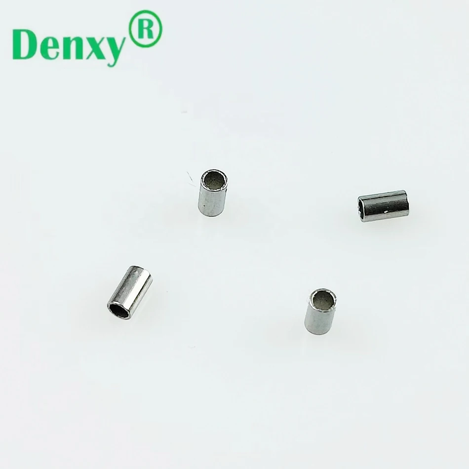 Denxy 50 Stück orthodontische Crimpable Mini Stops Haken-Bracket-Stopper 0,015"/0,019" 2mm RS MEDICO Tube auf Bogendraht Dentalzubehör – Detail 4