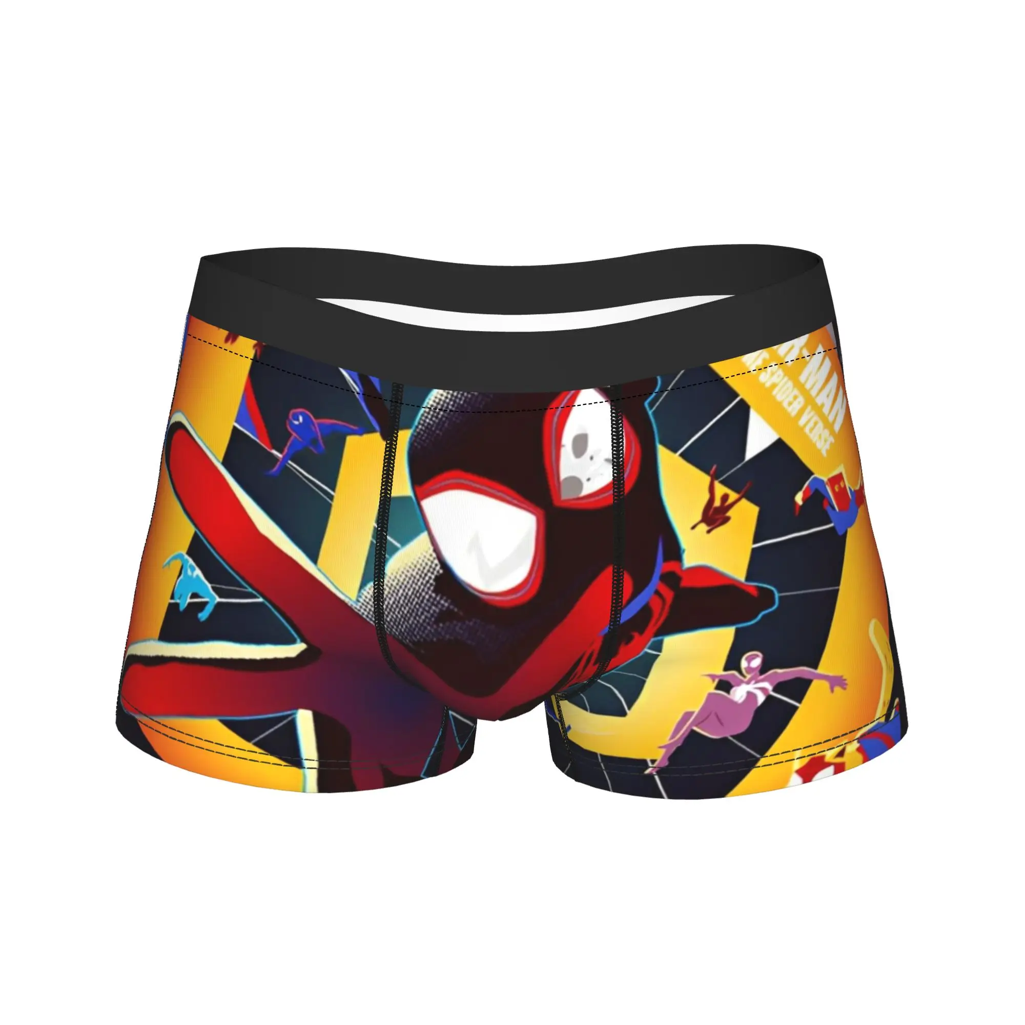 

Сексуальные шорты-боксеры SPIDER-MAN ACROSS THE SPIDER-VERSE, трусы, мужское нижнее белье, полиэстеровые трусы для мужчин, размеры M-XXL