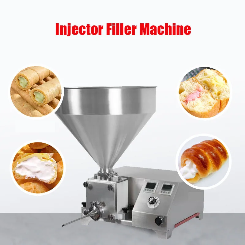 Máquina de Inyección de Crema, Inyectora de Crema para Bizcochos, Máquina de Relleno de Crema para Churros