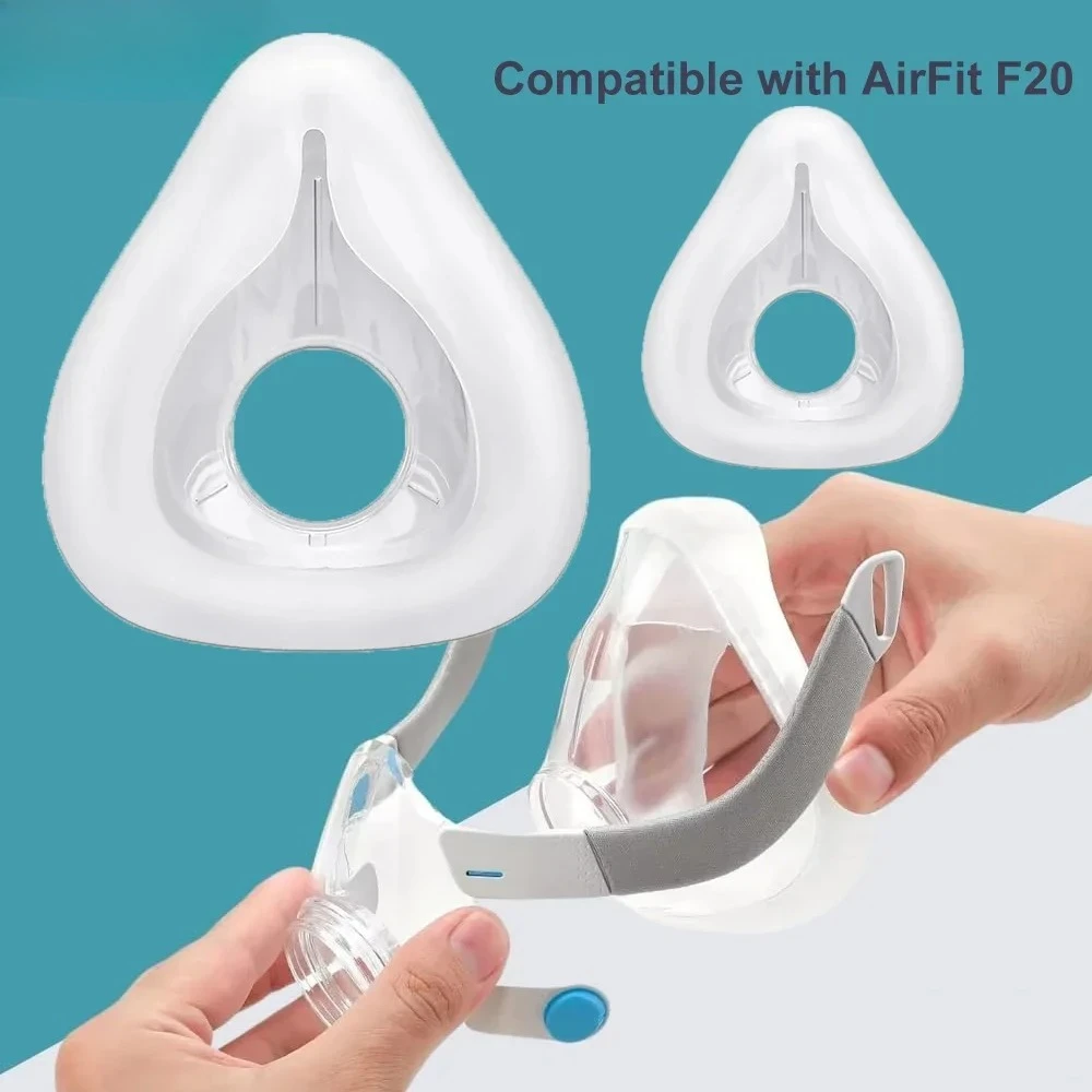 CPAP Mask Replacement Cushion Compatible with F20 AirFit CPAP Mask Cushion Reliable Seal & Softer Fit Covers Nose and Mouth