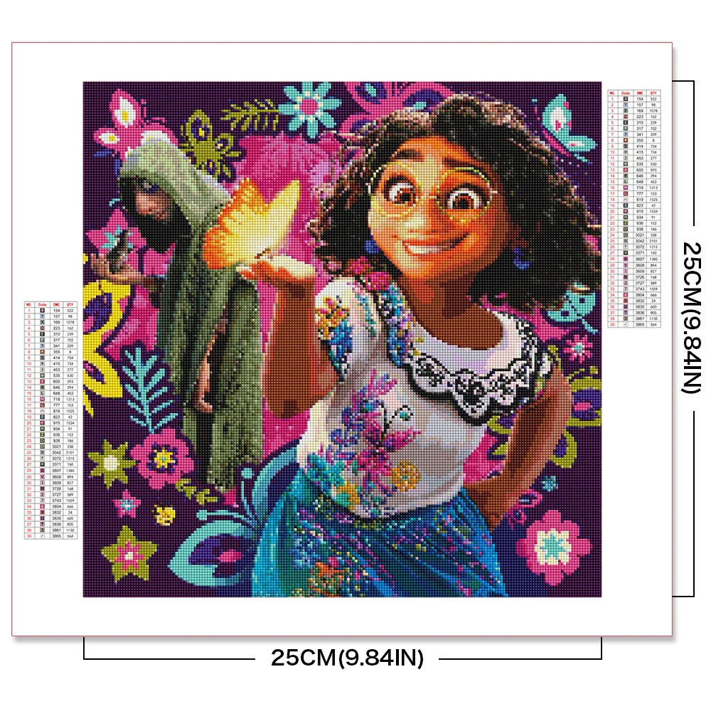 صورة ديزني غرزة أحجار الراين ، تطريز كرتون فسيفساء ، مثقاب مربع كامل ، ديكور منزلي ، بيع