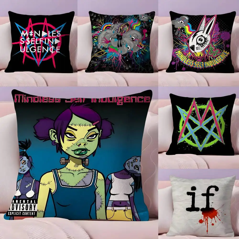 

M-Mindless Self IndulgenceS Band Pillow Case Ultra Soft Skin Friendly Fabric Cloud Like Comfort & Concealed Zipper