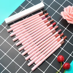 Private Label Lip Liner Pencil Wholesale 24 Colors Matte Long Lasting Waterproof Lipliner Brown Nude Lip Pencil No Logo