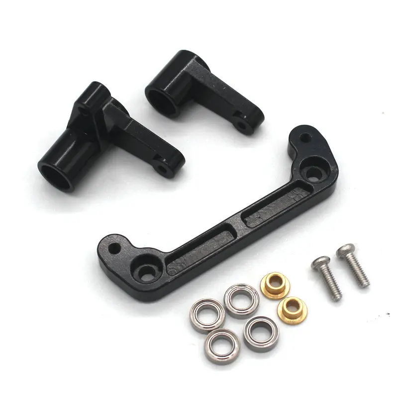 Metall-ZD-Racing MT16 BX12 X12S JIUSI MT14R PT14R WB12 Ferngesteuertes Auto Schwingarm Lenkungshalterung C-Sitz Komplett Schwarze Teile