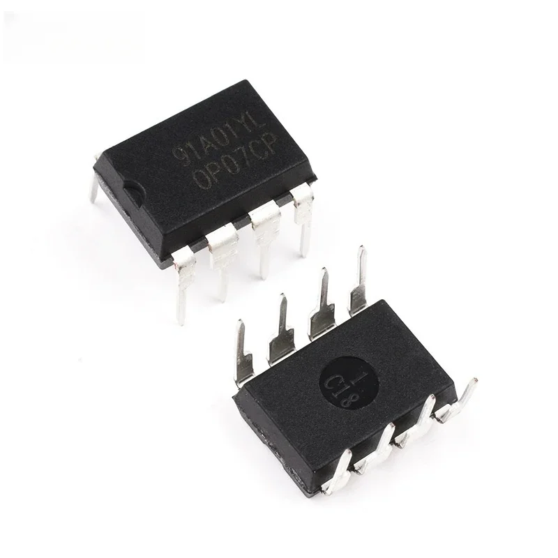 5PCS OP07 OP07CP Low Noise Operational Amplifier IC Chip - Low Offset Op Amp for Precision Applications