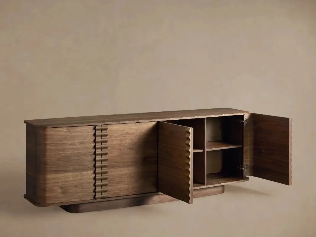 Modern Wooden Cupboard Kitchen Dining Room Buffet Cupboard Hotel Villa Entrance Corridor Living Room Furniture