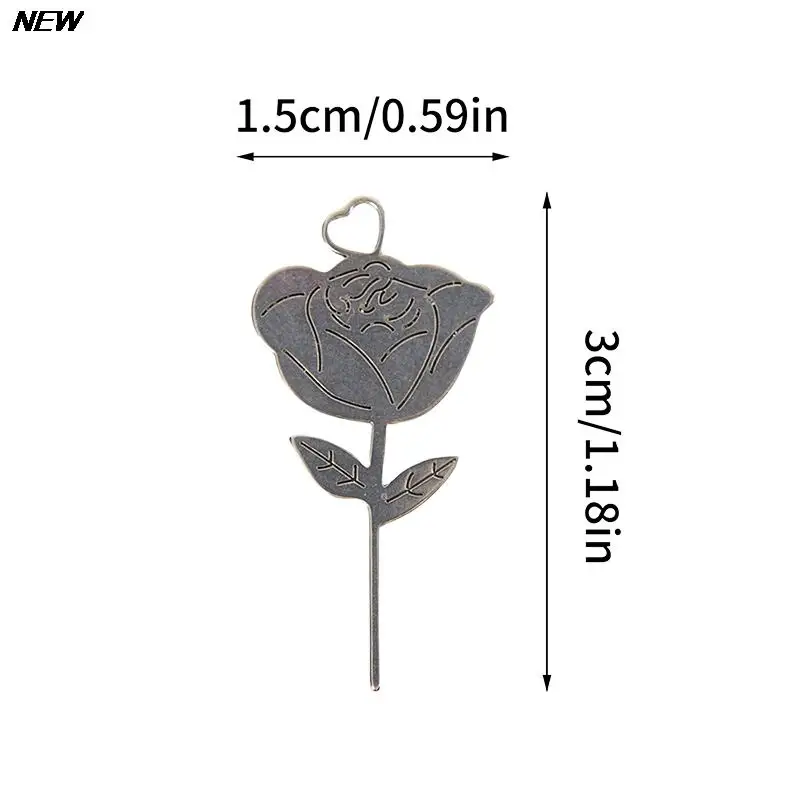 2Pcs/Set Rose Shape Stainless Steel Needle for Smartphone Sim Card Tray Removal Eject Pin Key Tool Universal Thimble