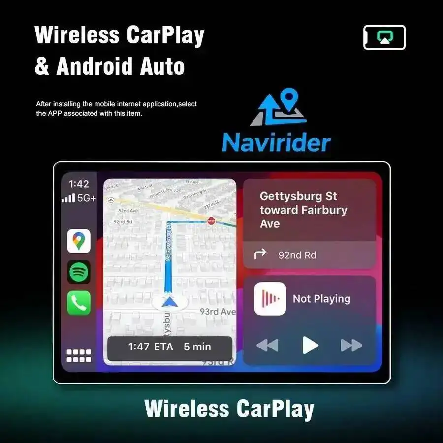 Immagine 6: Autoradio multimediale per auto con schermo QLED 2K Android da 12,5 pollici, 4G+Wi-Fi, per Ford Transit Custom 2013-2019, con Android Auto e Carplay.