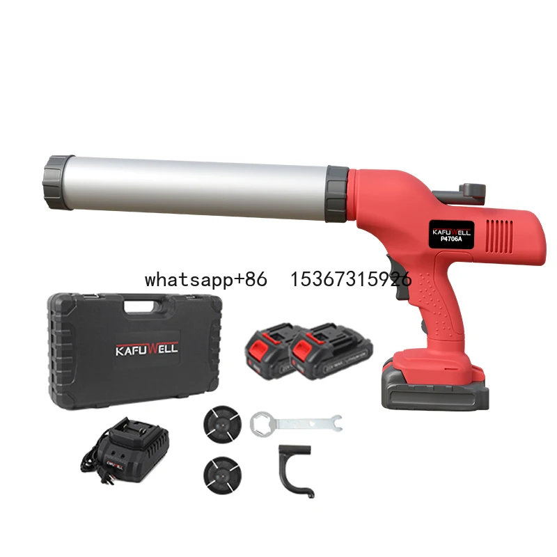 

KAFUWELL P4706A 400-600ml Cartridge Tube Sausage Electric Manual Auto Caulking Gun For Pu Silicone Acrylic Glue Sealant