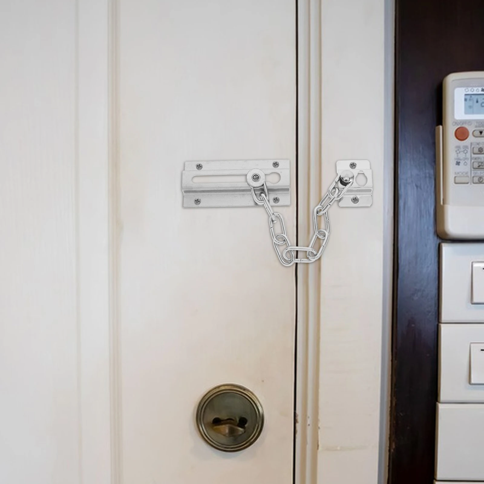 

Secure Anti-Theft Door Chain Latch Lock for Hotel Home Safety Kids Security Device Easy Install Ventilation Compatible with