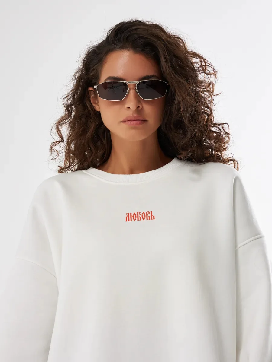Street Fashion Russian Retro Plus Velvet Thickened Printed Letter Sweatshirt Autumn and Winter New Commuter American Hoodie Top