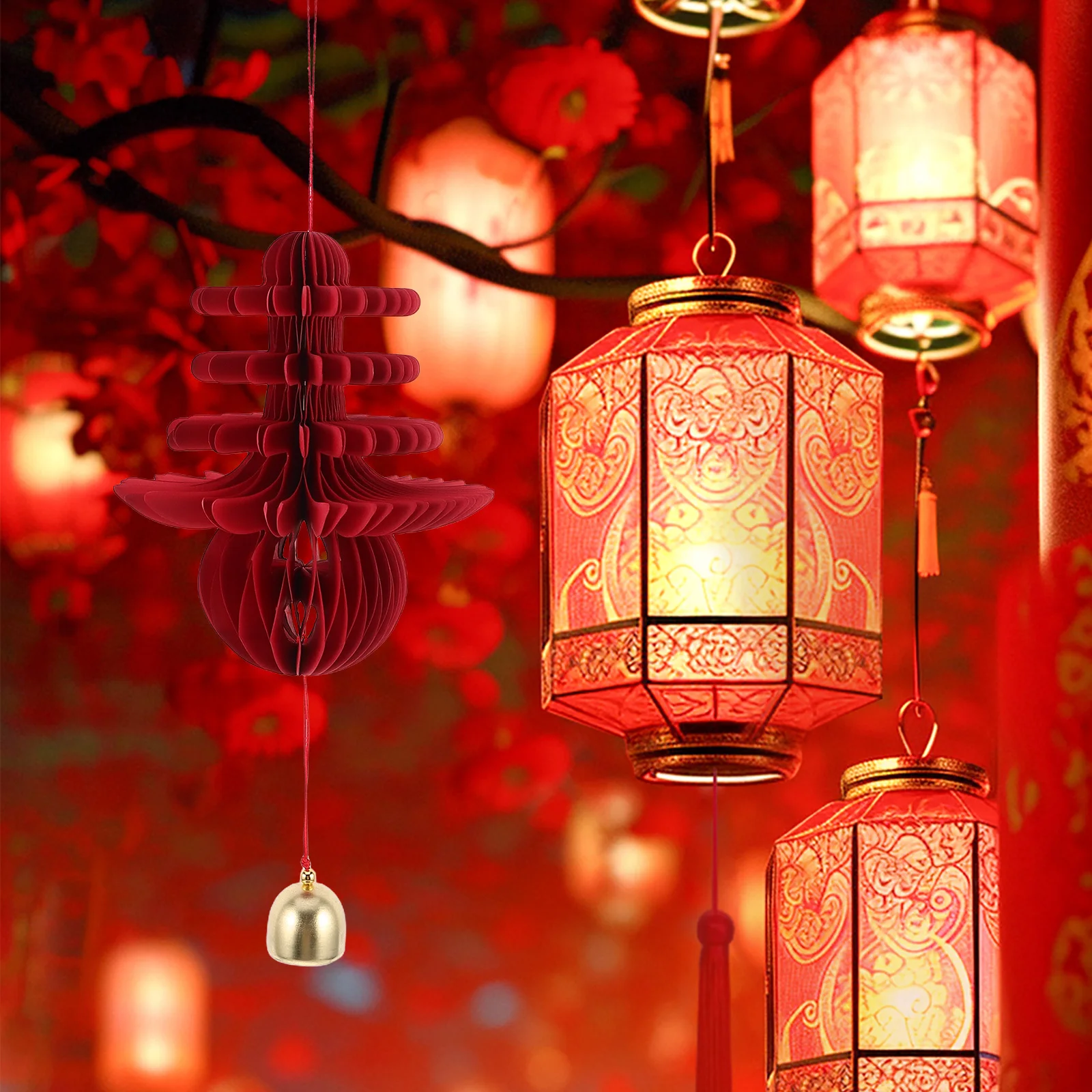 

Chinese New Year Decorations Spring Festival Hanging Ornament for Home Living Room Spring Ornament Lunar New Year Decor