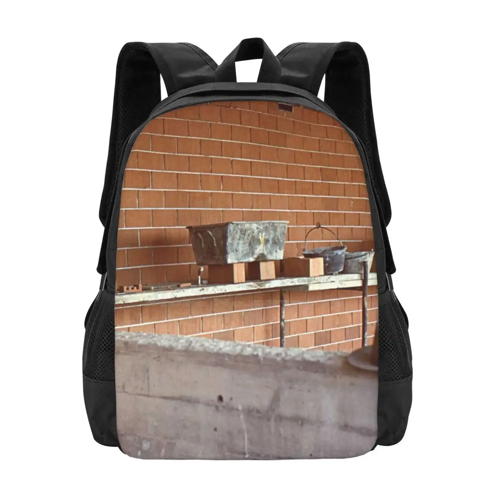 

Clear Masonry Hot Sale Schoolbag Backpack Fashion Bags Clear Masonry Red Stones Masonry Stones Building Hat