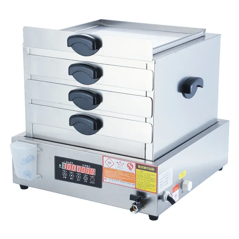 Rice flour machine, commercial steamer thickened steamer plate steamer, multi-functional stone grinding rice flour machine