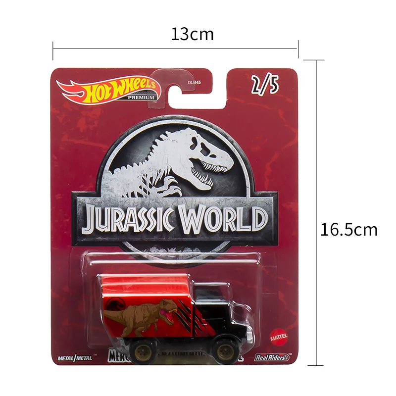 [In Stock] Hot Wheels Original Jurassic World Alloy Die-Cast Car Model T-Rex Paint Dlb45 Car Culture Mercedes-Benz Model Toys