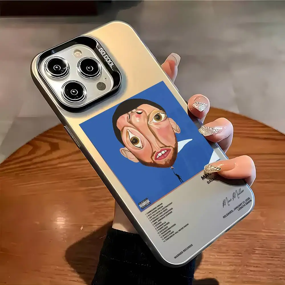 Чехол для телефона M-Mac M-Miller для IPhone 16 Pro Max 15 14 13 12 XS Plus 11, модный матовый противоударный чехол с лазерным градиентом Aurora