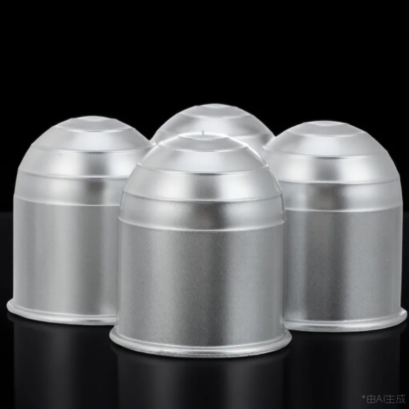 

4pcs Towing Hitch Covers Ball Head Protective Dust Cover for Trucks Cars Silver Anti-Corrosion Trailer Coupling Accessories