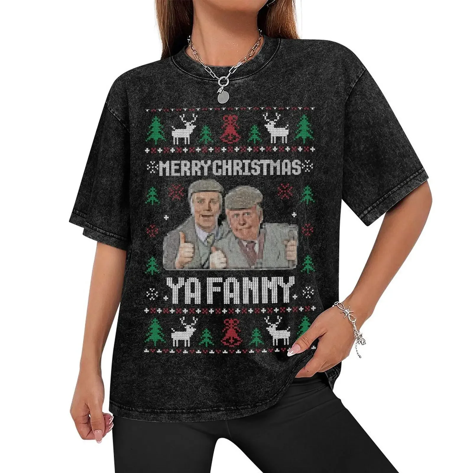 Still Game Jack And Victor Merry Christmas Ya Wee Fanny Funny Scottish Christmas T-Shirt sports fans blanks t shirts for men