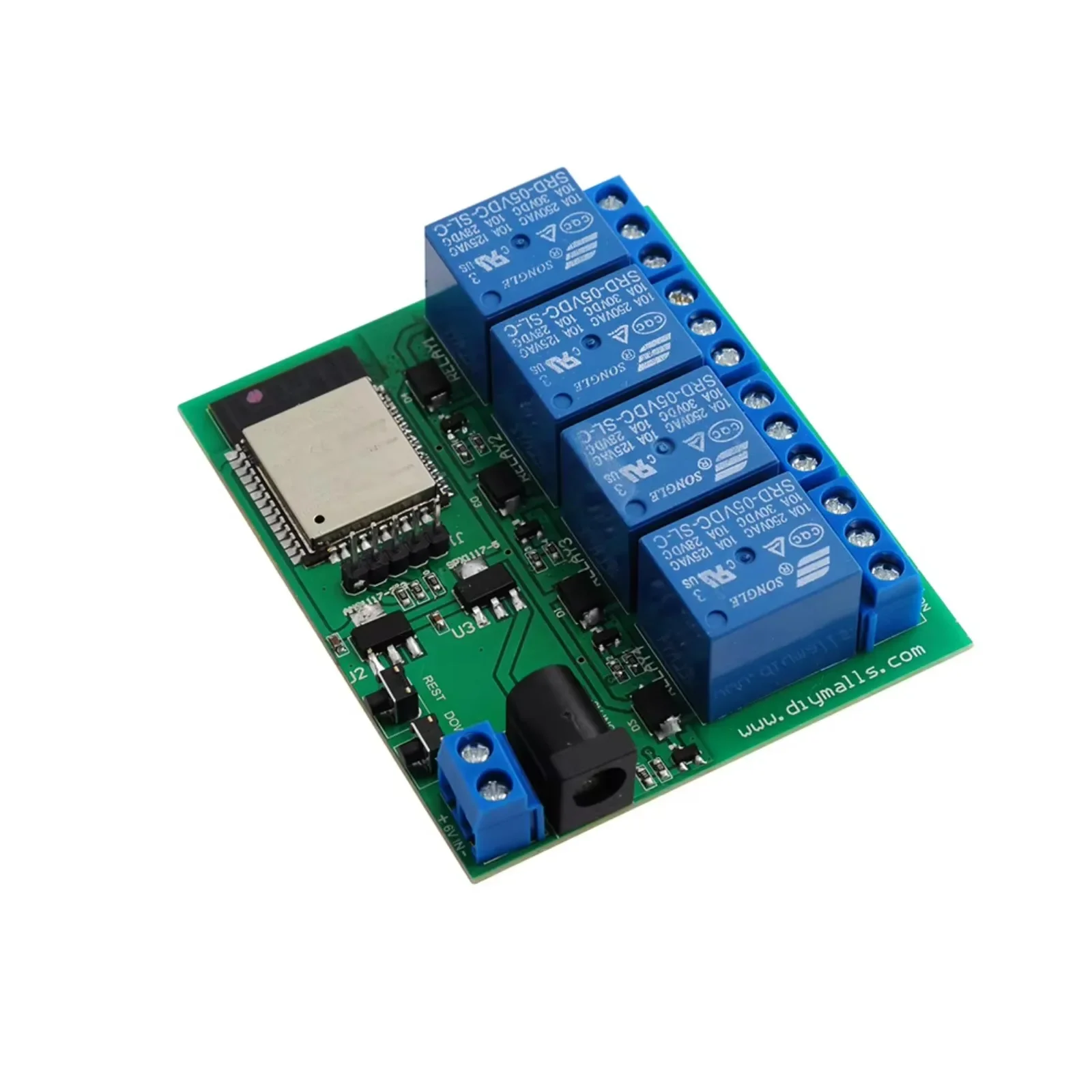 ESP32S EPS32 4 Channel Wifi  BT Blue--tooth-compatible Relay Module with Built-in Antenna