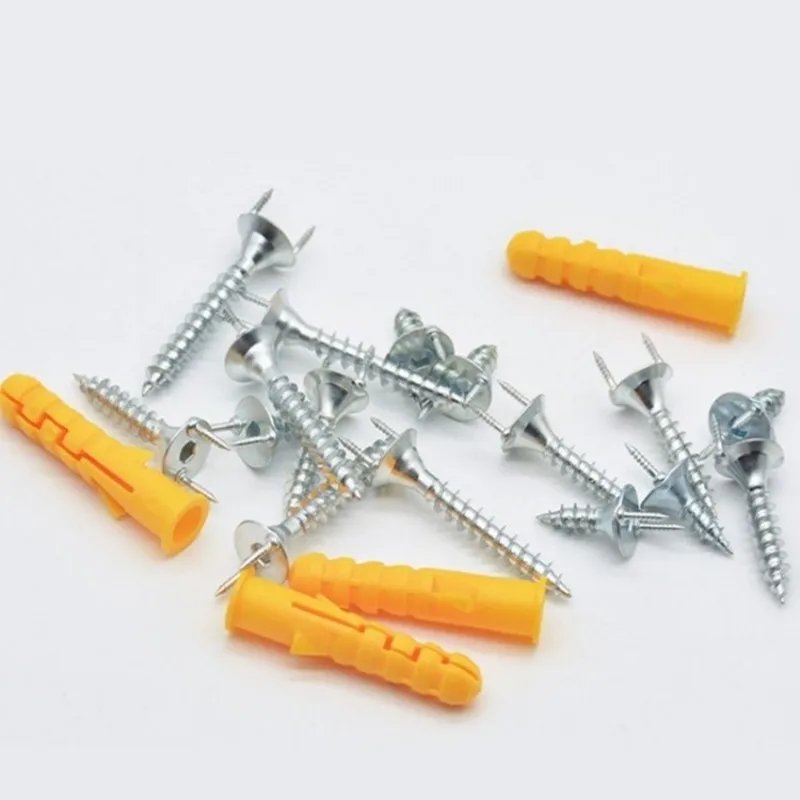 50pcs Solid Wood Baseboard Seamless Nails Double-headed Self-tapping Screws Foot Line Special Nails Invisible Security Screws