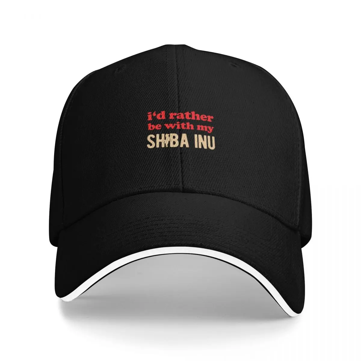 

Funny Shiba Inu Baseball Cap black Icon Horse Hat Rave Women Men's