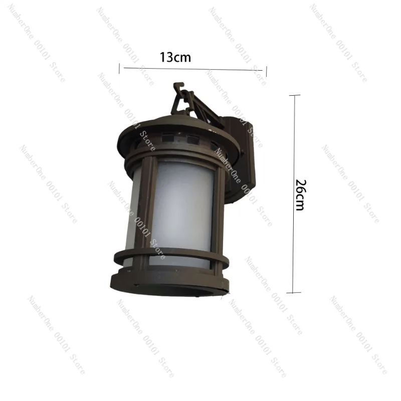 Waterproof Outdoor Wall Lamp European Pastoral Style Hardwired Wall Light for Villa Courtyard Gate Decoration